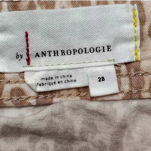 Anthropologie The Wanderer Leopard Print Utility Pants Women's 28" Beige Cotton - Picture 6 of 9